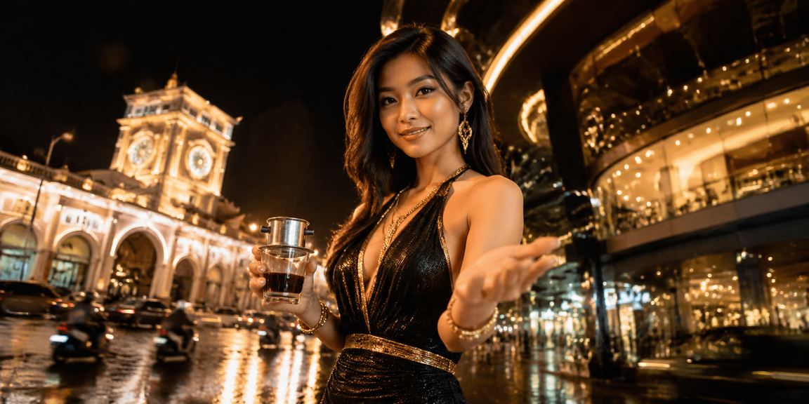 Người dùng tại TP. Hồ Chí Minh sử dụng điện thoại để cá cược online trong quán cà phê